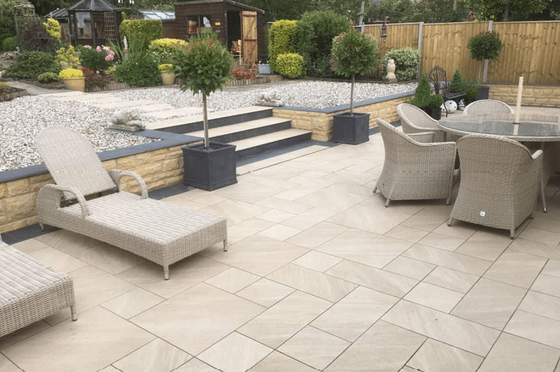 design and installation of new paving patio and landscaping 7