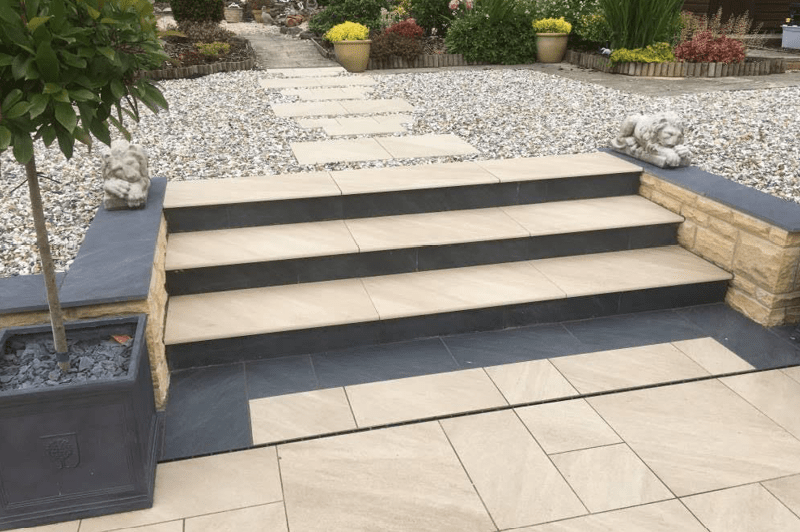 design and installation of new paving patio and landscaping 5