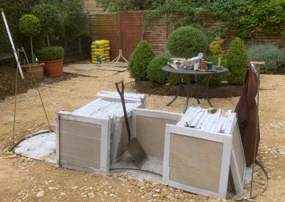 before garden and landscaping patio and paving installation cotswolds