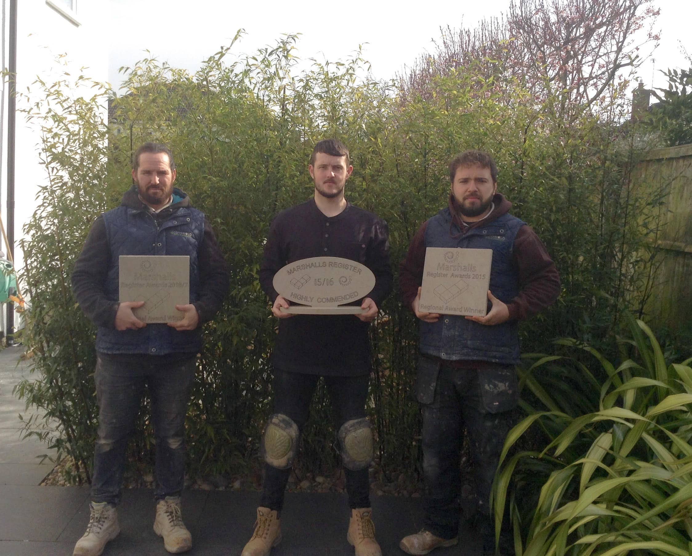 Award Winning Cotswold paving and Landscaping team photo
