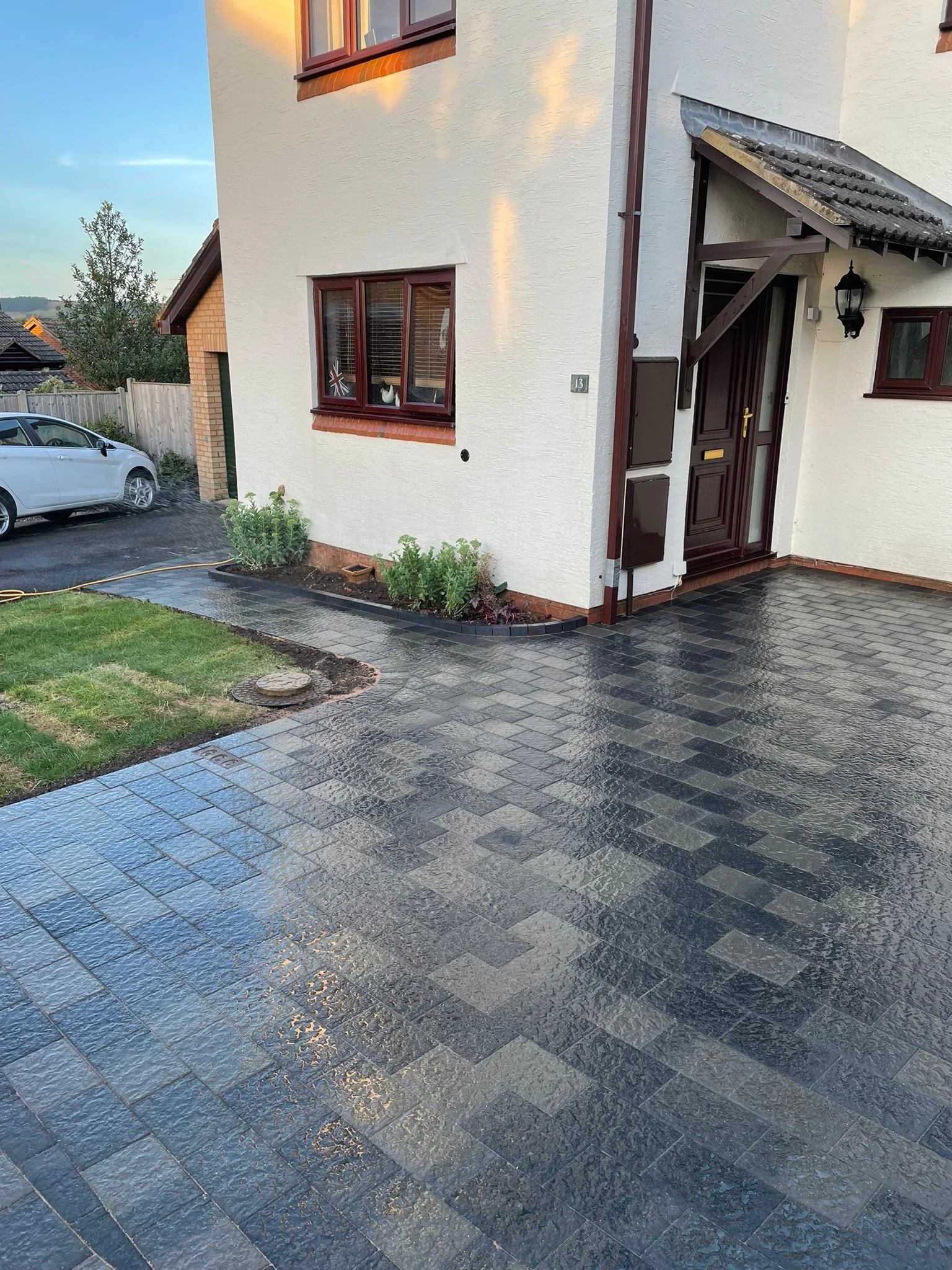 design and installation of new paving patio and landscaping 4