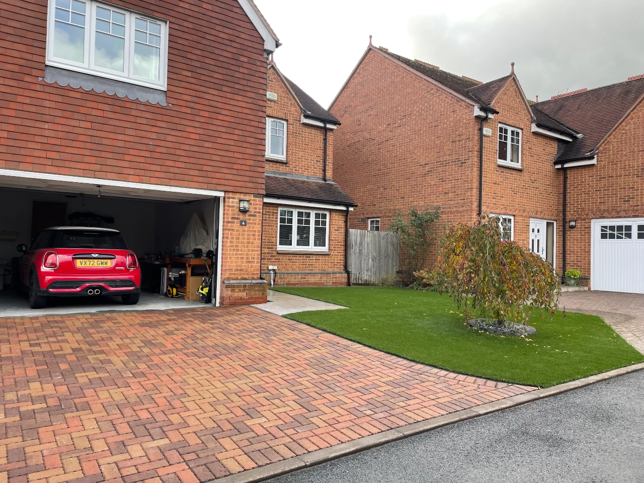 Garden clearance installation of cotswold paving landscaping patio design 1