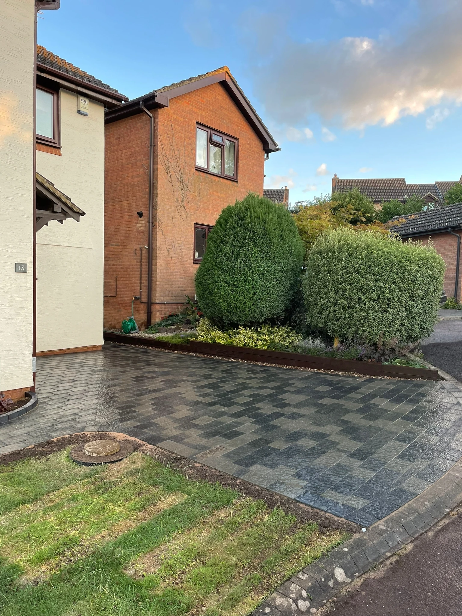 design and installation of new paving patio and landscaping 0