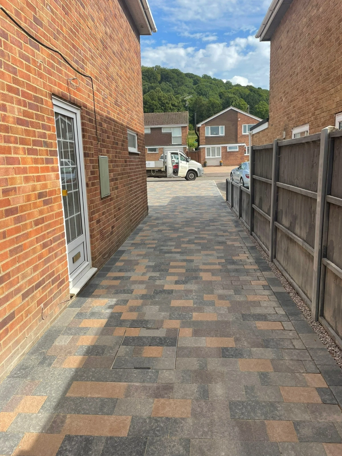 design and installation of new paving patio and landscaping 1